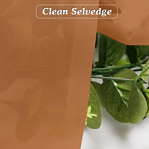 Orange Sheer Curtains 54 Inches Long 2 Panels (Orange / 42"W x 54"L (Pack of 2))