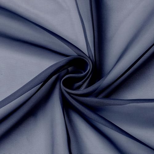 Navy Blue Kitchen Curtains 30 Inch Length Tier 2 PCS (Navy Blue / 42"W x 30"L (Pack of 2))