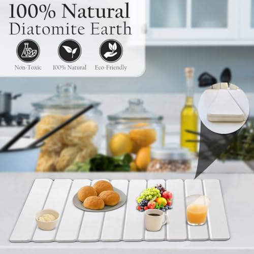 Large Stone Drying Mat for Kitchen Counter