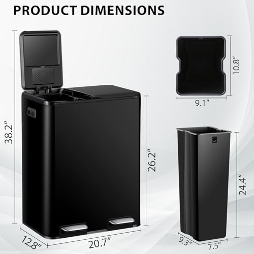Kitchen Trash Can (Black)