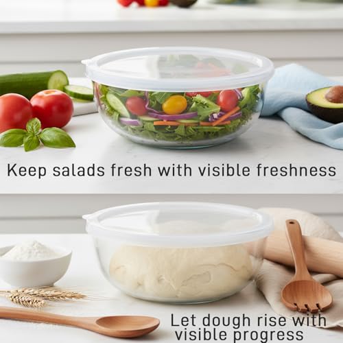 Large Glass Bowls with Lid