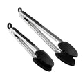 Black Stainless Steel Kitchen Tong Set (Set / Black)