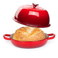 Enamelled Cast Iron Dutch Oven Pot (Red)