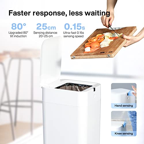 Automatic Trash Can (4 Gallon-Black Line)