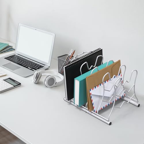 Pan Organizer Rack for Kitchen Cabinet and Counter (White)