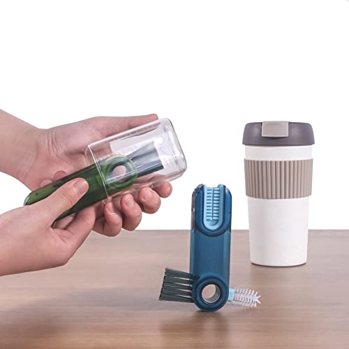 3 in 1 Cup Lid Gap Cleaning Brush Set (Blue)