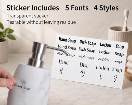 Resin Soap Dispenser Set 2 (White_2 Pcs)