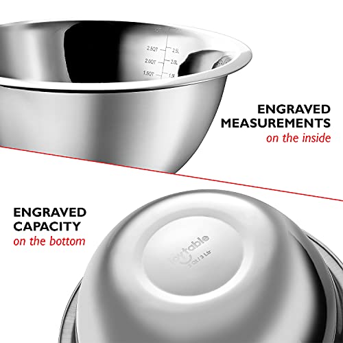 Mixing Bowls with Measuring Cups & Measuring Spoons 17 Piece Set (17 Piece Set)