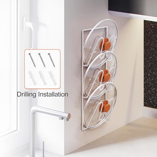 2 Pack Pot Lid Organizer (White)