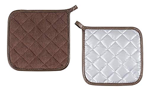 4 Pack Pot Holders for Kitchen Clearance (Brown / 4 pack)