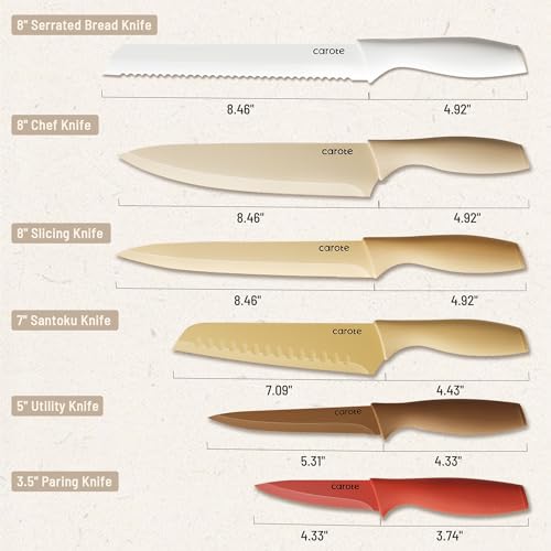 Kitchen Knife Set (Colorful / 12pcs)