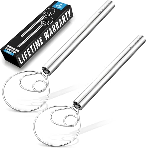 13 Inch Danish Dough Whisk (Stainless Steel | 2 Pack)