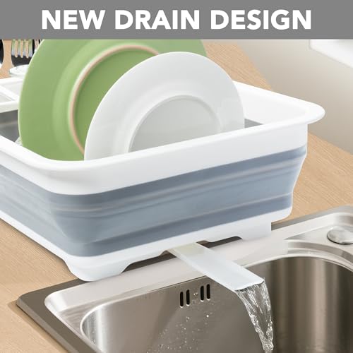Collapsible Dish Drying Rack (Gray / Dish Drying Rack)