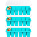 1 2 Cup Silicone Freezer Molds (1/2-cup,blue)
