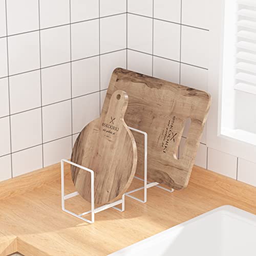 2 Pack Large Plate Holders Organizers Upright Cabinet Dish Drying Racks Metal Plate Dish Organizers Racks Stands for Countertop and Cupboard 7.87in. x 6.29in. x 4.52in. Black (2Black)
