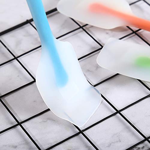 Silicone Spatula Set of 4 (4 Large(Blue, Green, Orange, Red))