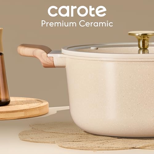 5 Qt Nonstick Stock Pot with Lid Soup Pot