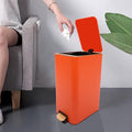 3.17Gal Step Trash Can with Lid (Orange)