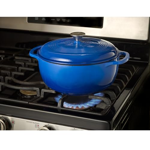 Enameled Cast Iron Round Dutch Oven (Navy)