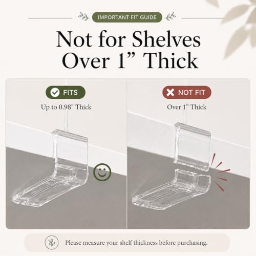 Shelf Dividers Purse Organizer for Closet (Extra Tall: 11" Tall X 12" Deep / Clear:4-pack)