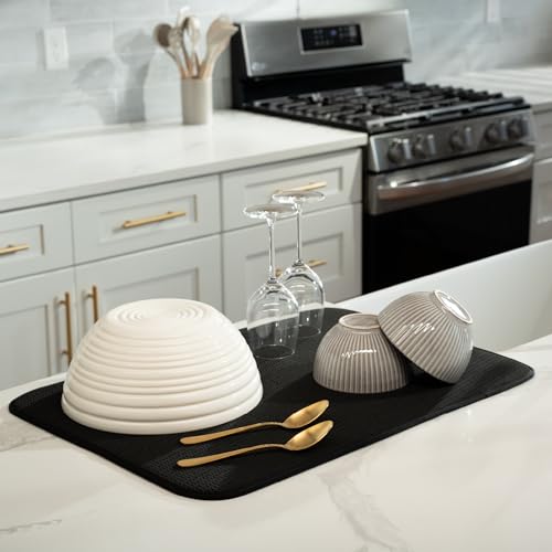 Dish Drying Mat (Black / 18" x 24")