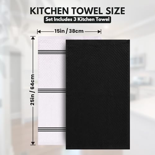 Kitchen Towels (Storm Black / 15 x 25)