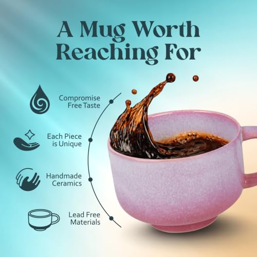 Pink Floral Coffee Mug (Astral Bloom)