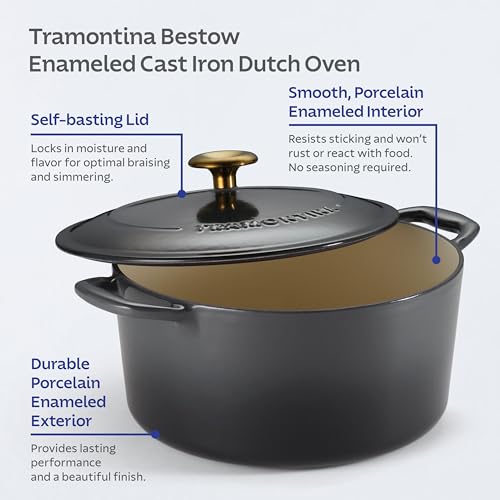 Bestow Enameled Cast Iron 5.5 (Dutch Oven (5.5-qt) / Smoke)