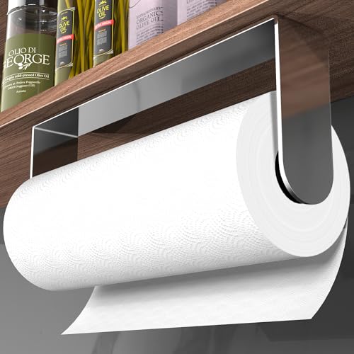 Adhesive Paper Towel Holder (Silver/Polished)