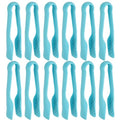12 Pcs Toaster Tongs (6 Inch / Blue)