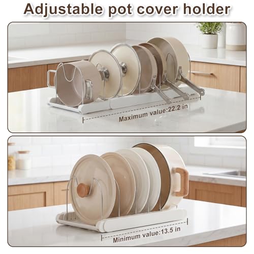Expandable Pots and Pans Organizer Under Cabinet