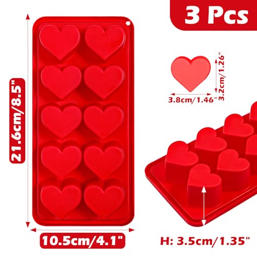 Heart Ice Cube Molds (Red and Pink)