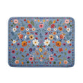 Colorful Flower Dish Drying Mat (Wildflowers Blue / 24" x 18")