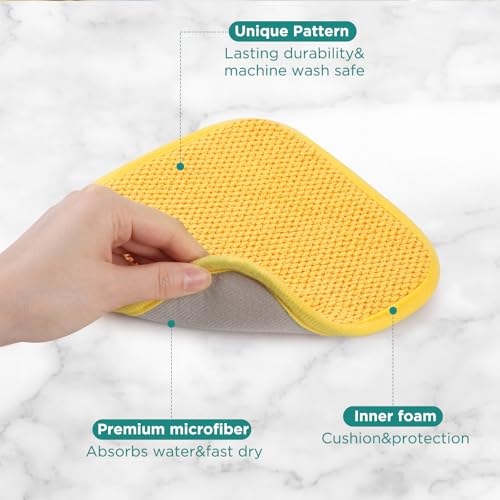 Microfiber Dish Drying Mat (Yellow / 8*8 inch)