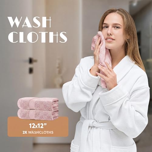 Pink Bath Towel Set of 6 (Pink / Bath Towel Set)