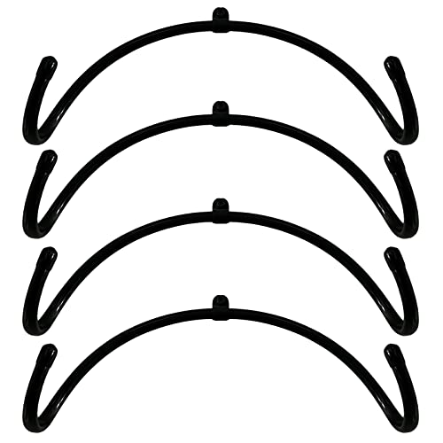 Pack of 4 Rolling Pin Holder Display Rack Storage Organizers Wall Mount Hooks