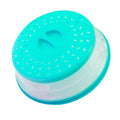 Collapsible Microwave Splatter Cover (10.5 IN,Sky blue)