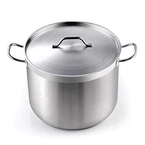 Professional Stainless Steel Stock Pot (30 Quarts / Silver)