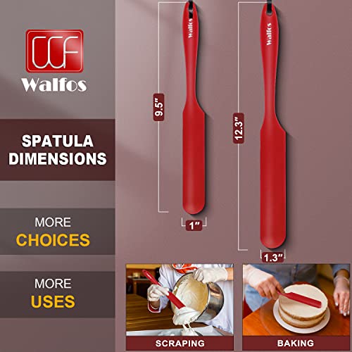 Silicone Jar Spatula (Red / 2 pieces Jar Spatulas 450°F)
