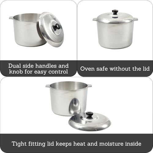 USA Heavy Duty Cajun Aluminum Stock Pot 14 Quart (14 Quarts)