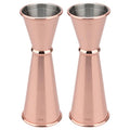 2 Pcs Jigger for Bartending (2 count / Rose)