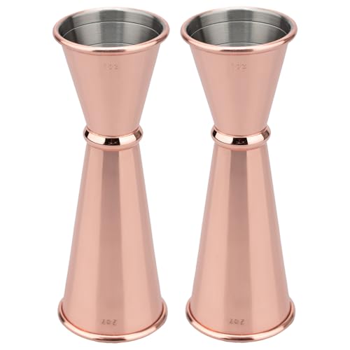 2 Pcs Jigger for Bartending (2 count / Rose)