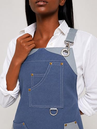 Professional Work Apron for Men & Women (Standard / Forge Blue)