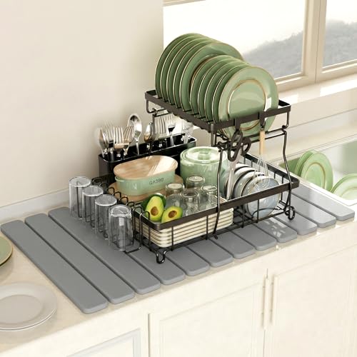 Large Stone Bath Mat 31.5 x 19.7in (Dark Gray / 31.5" x 19.7" (Rectangular))