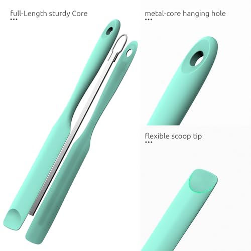 Silicone Jar Spatula for Sourdough Starter (Aqua Sky / 9.65 in)