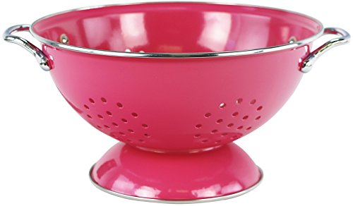 Calypso Basics by Reston Lloyd Powder Coated Enameled Colander (3 Quart / Magenta)
