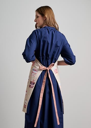 Aprons for women with Pocket 100% Cotton Pack of 1 (098 - Cakes)