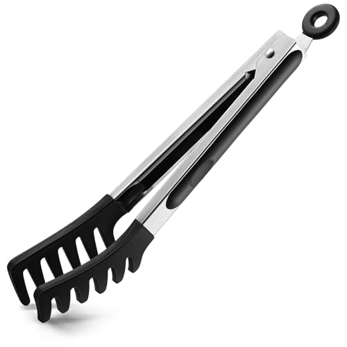 Pasta Tong Spaghetti Tongs (9"-Black)
