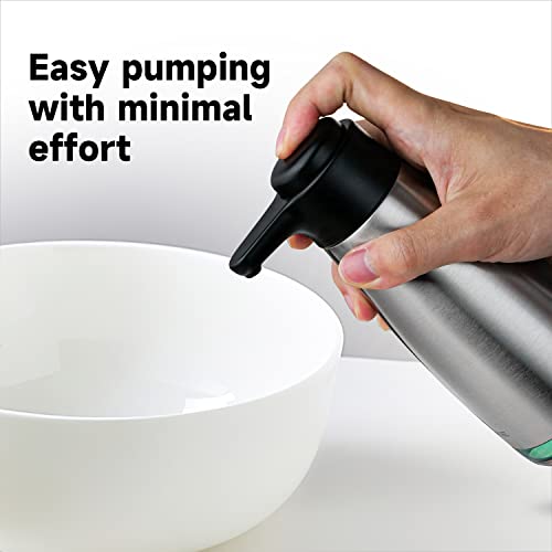15oz Liquid Soap Dispenser for Dish and Hand Soap Stainless Finish (15 oz / Brushed)