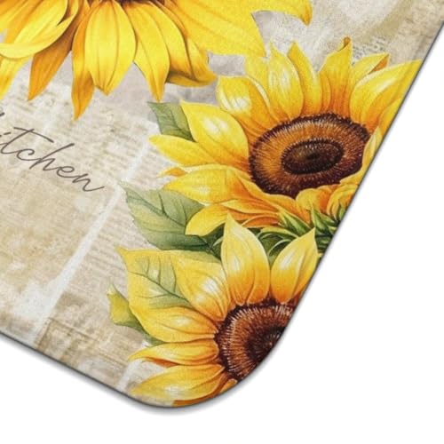 Sunflower Dish Drying Mat Drainer Pads (Turnsole / 18"x24")